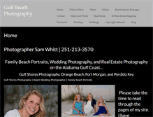 Tablet Screenshot of gulfbeachphotography.com
